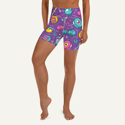 90s Weights Purple High-Waisted Shorts