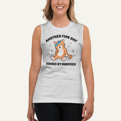 Another Fine Day Ruined By Burpees Men’s Muscle Tank