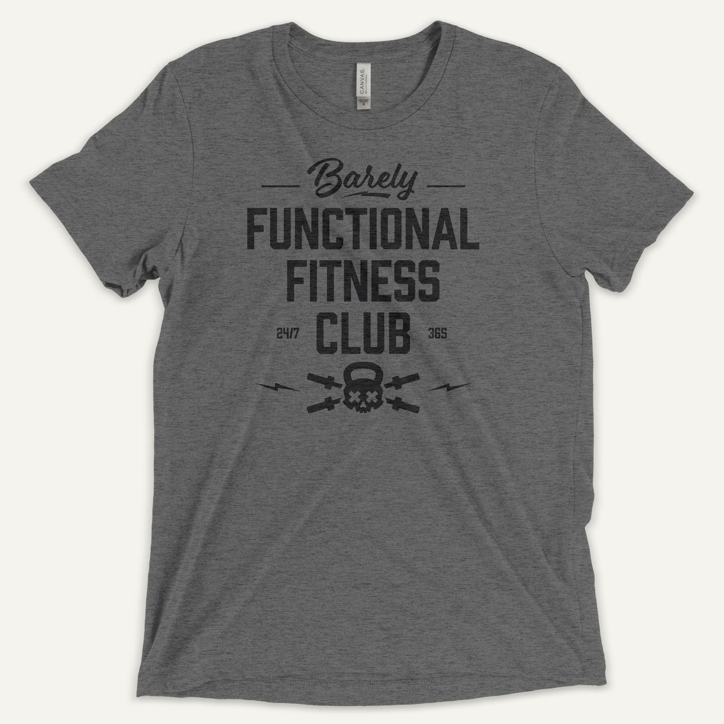 Barely Functional Fitness Club Men’s Triblend T-Shirt