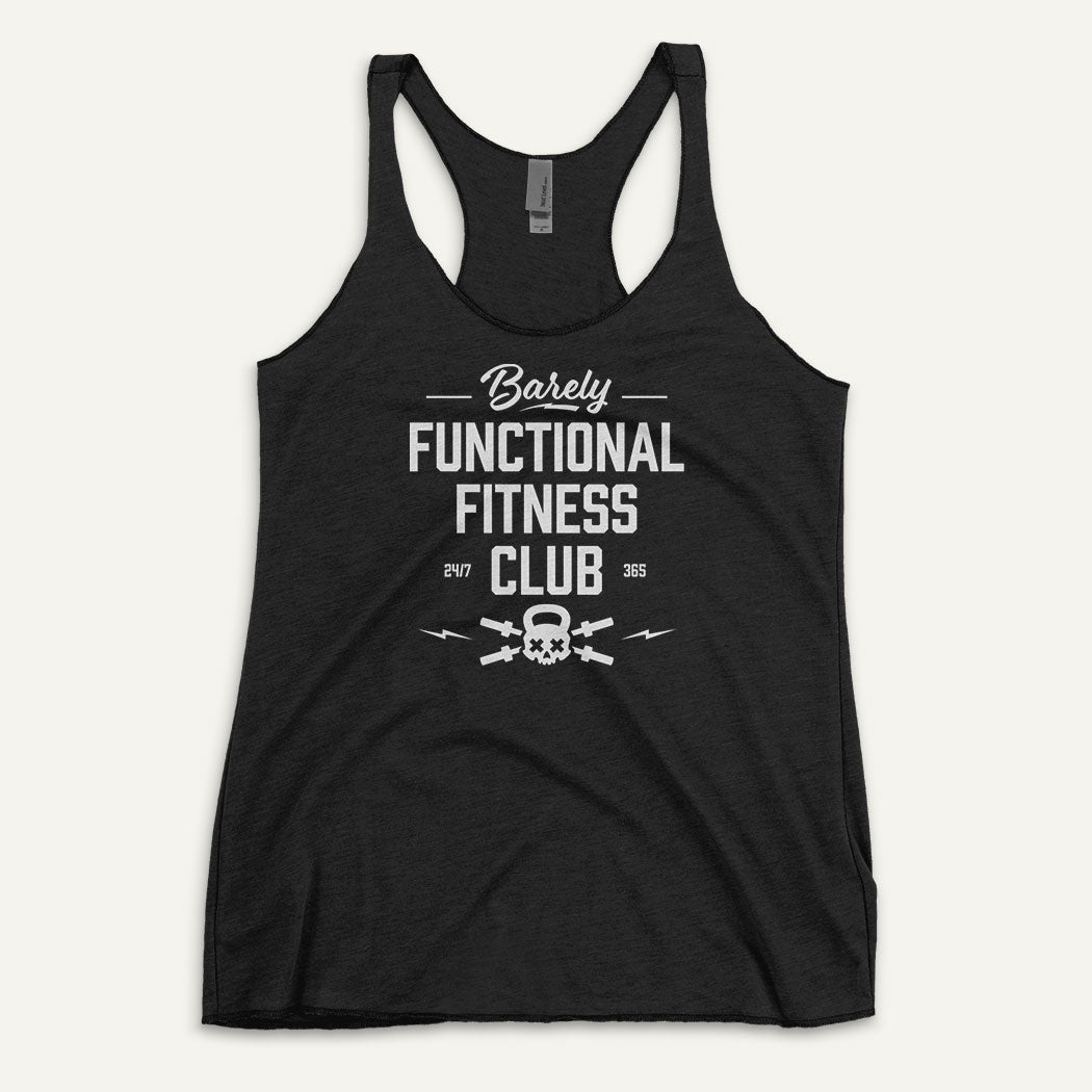 Barely Functional Fitness Club Women’s Racerback Tank Top