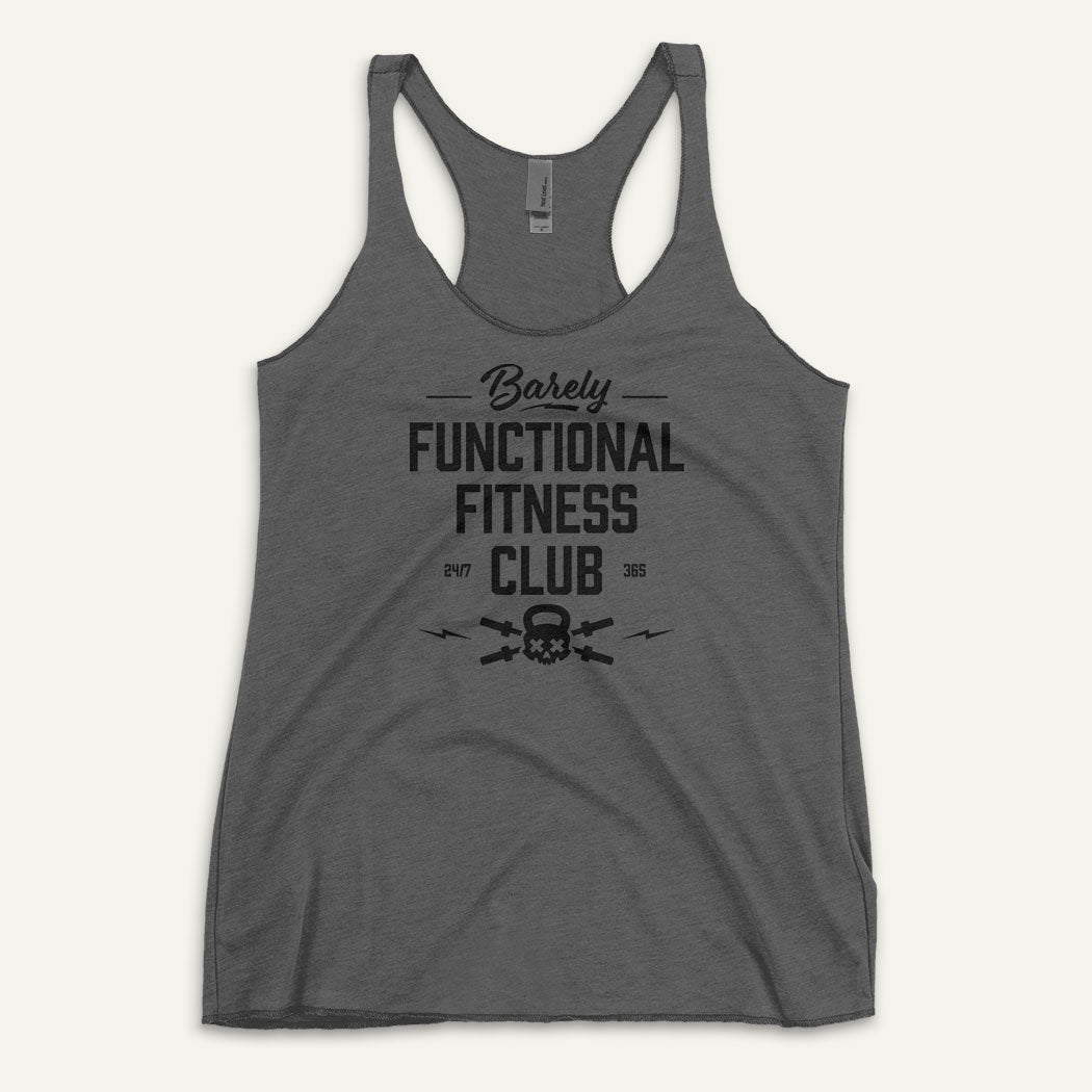 Barely Functional Fitness Club Women’s Racerback Tank Top
