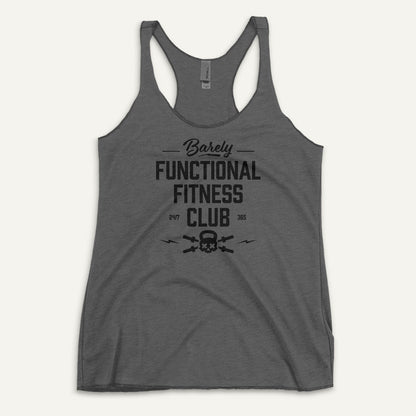 Barely Functional Fitness Club Women’s Racerback Tank Top