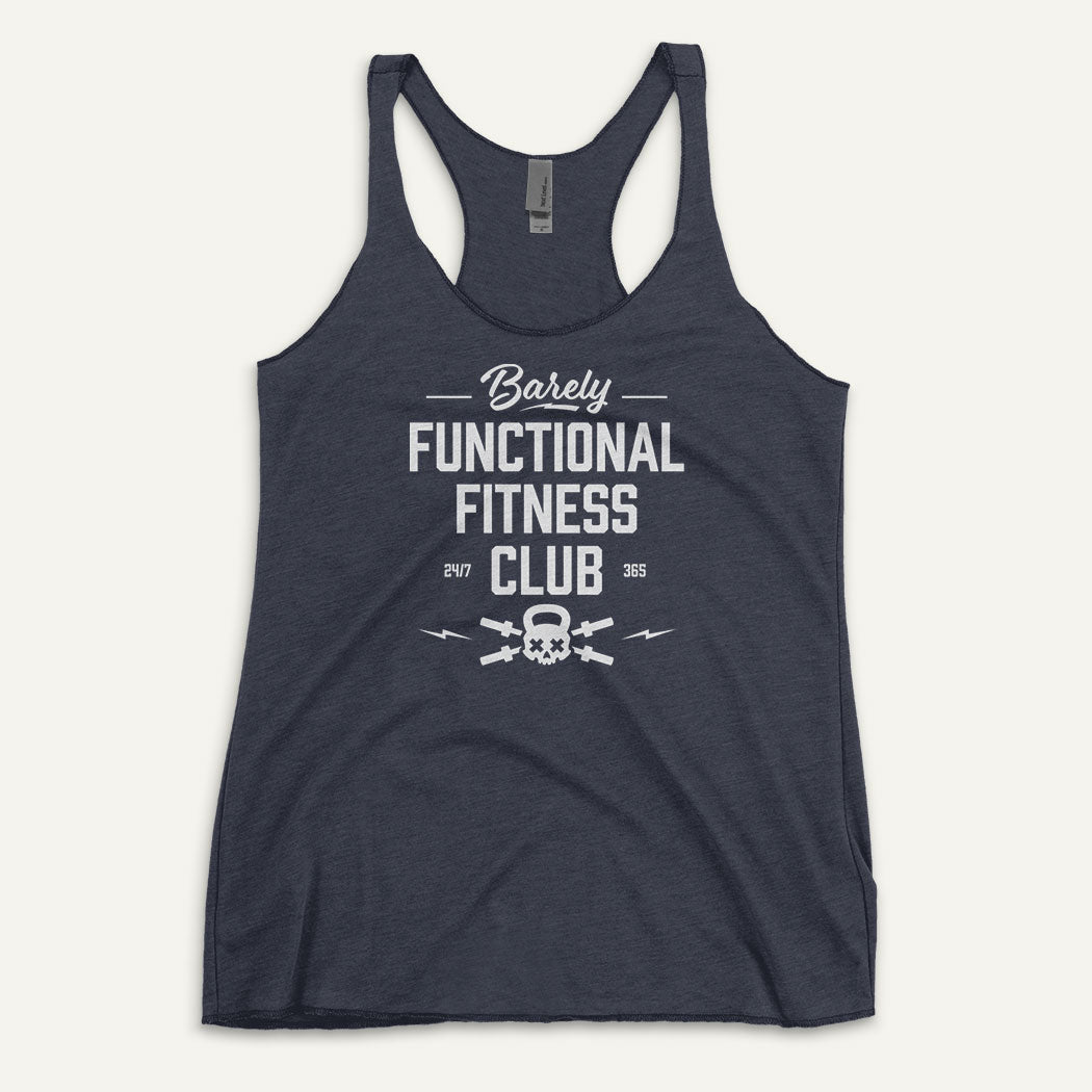 Barely Functional Fitness Club Women’s Racerback Tank Top