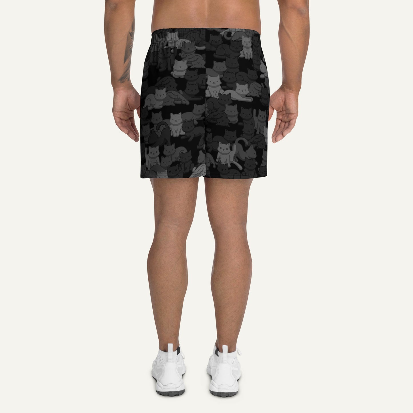 Black Camo Cat Athletic Shorts