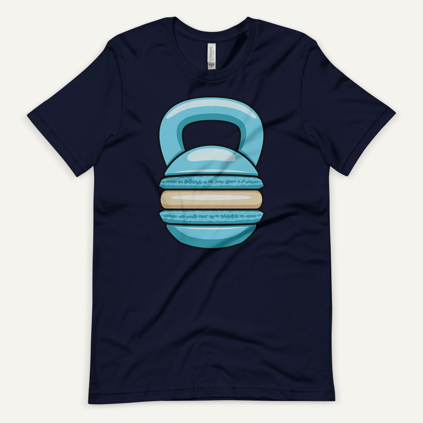 Blue Macaron Kettlebell Design Men’s Standard T-Shirt