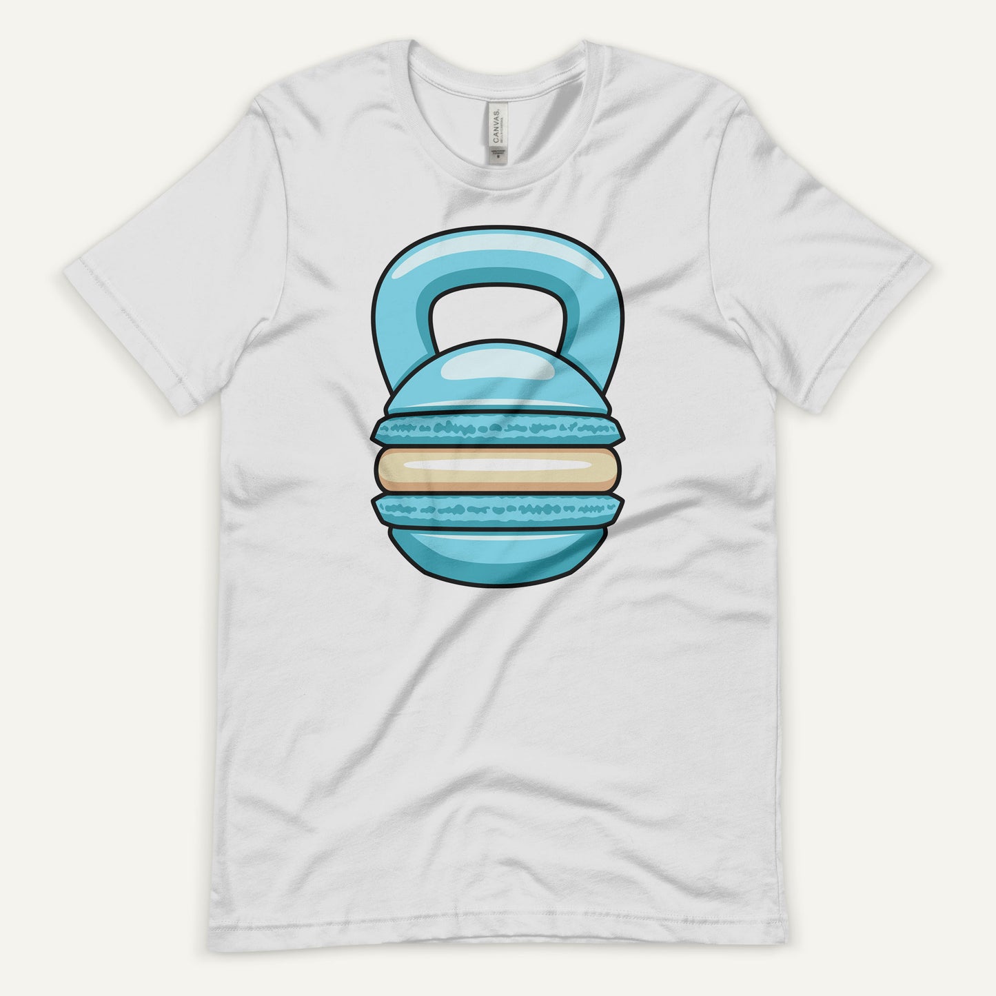 Blue Macaron Kettlebell Design Men’s Standard T-Shirt