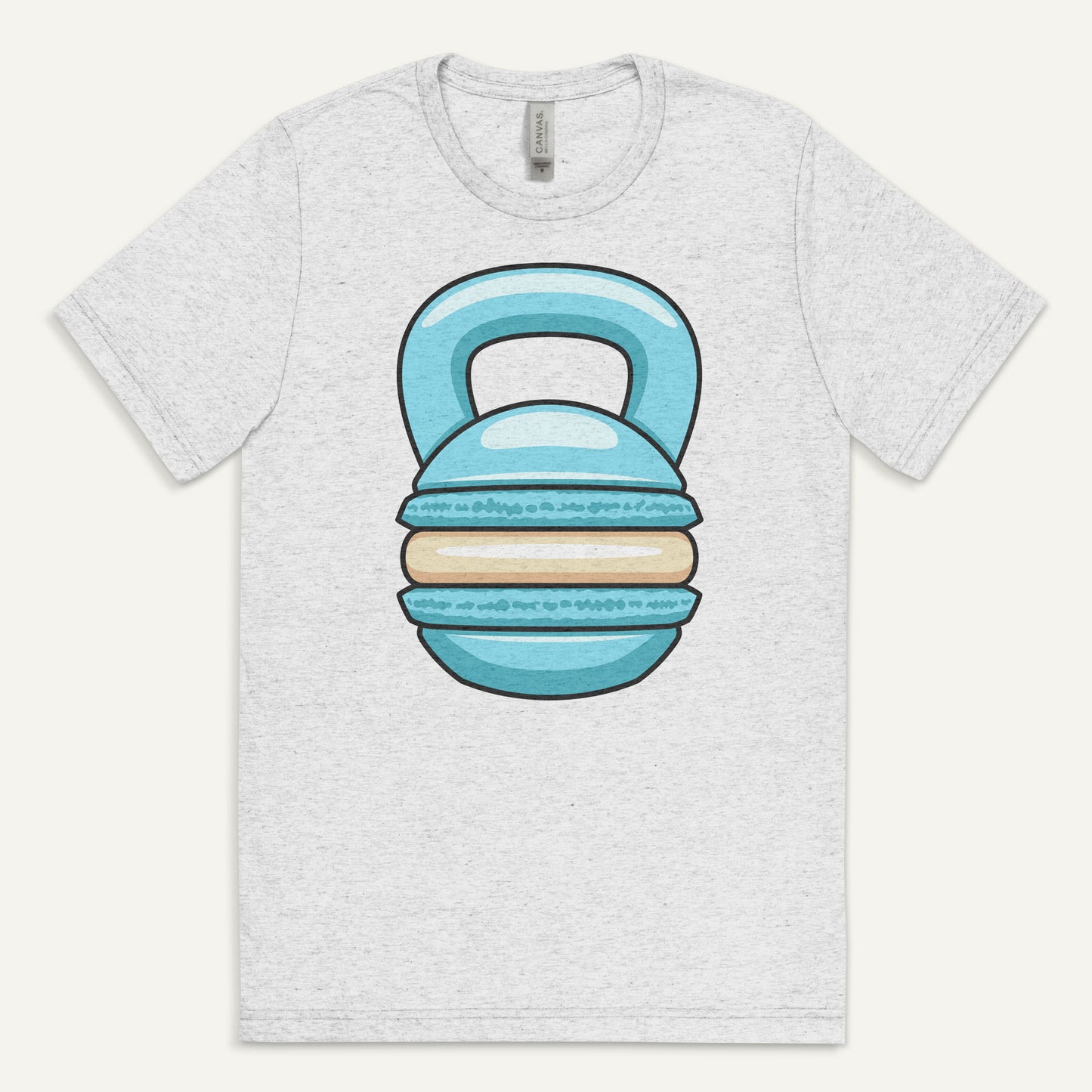 Blue Macaron Kettlebell Design Men’s Triblend T-Shirt