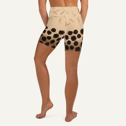 Boba Milk Tea High-Waisted Shorts