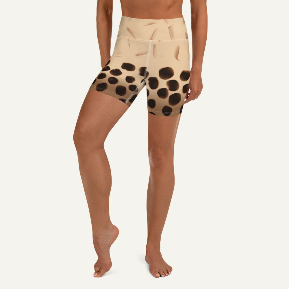 Boba Milk Tea High-Waisted Shorts