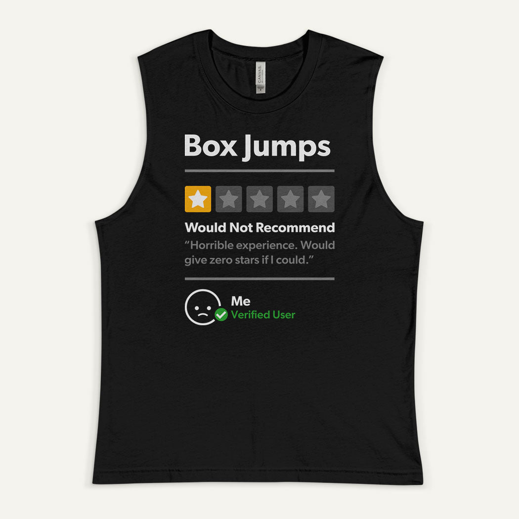 Box Jumps 1 Star Would Not Recommend Men’s Muscle Tank