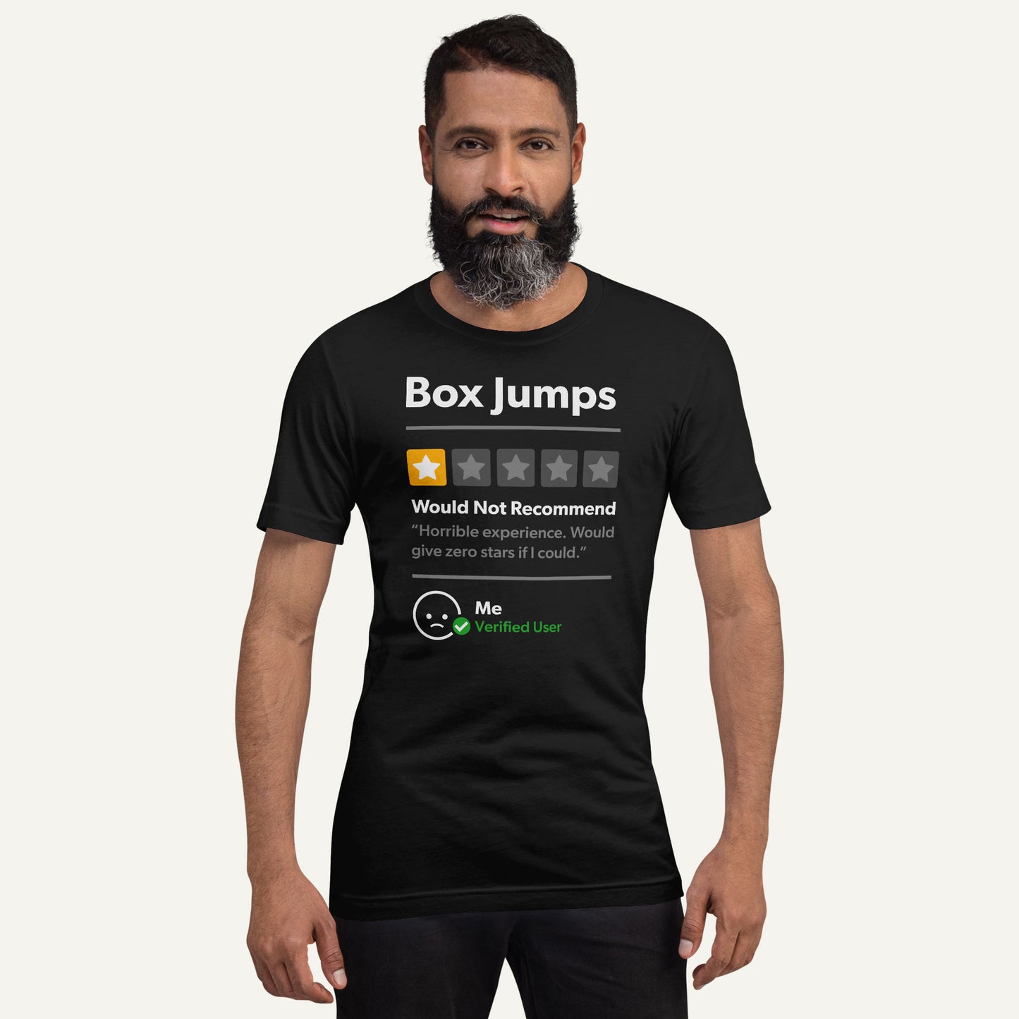 Box Jumps 1 Star Would Not Recommend Men’s Standard T-Shirt