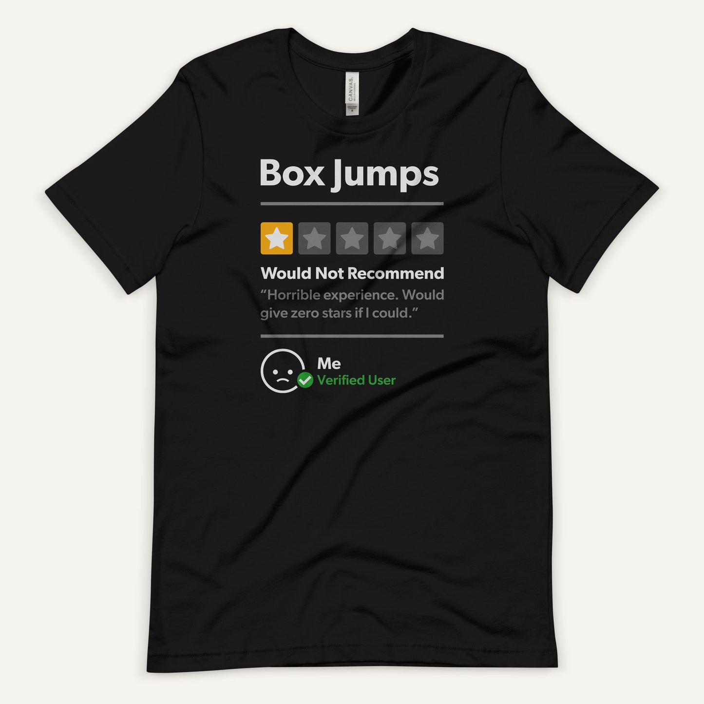Box Jumps 1 Star Would Not Recommend Men’s Standard T-Shirt