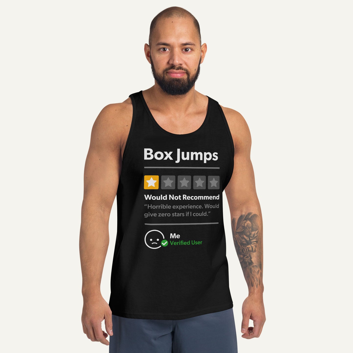 Box Jumps 1 Star Would Not Recommend Men’s Tank Top