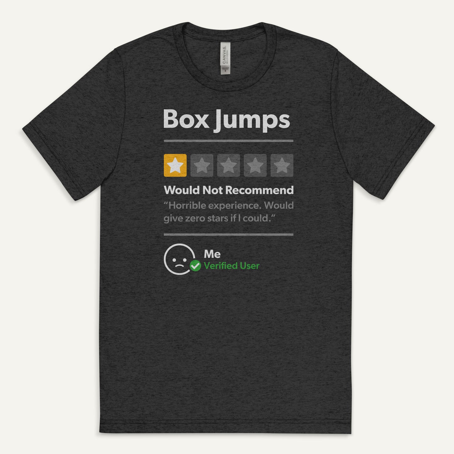 Box Jumps 1 Star Would Not Recommend Men’s Triblend T-Shirt