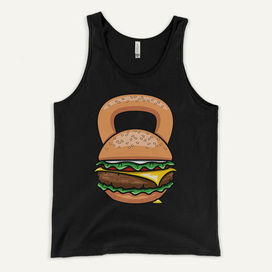 Burger Kettlebell Design Men’s Tank Top
