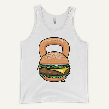 Burger Kettlebell Design Men’s Tank Top