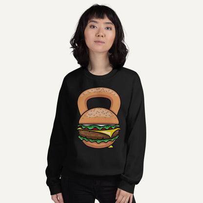 Burger Kettlebell Design Sweatshirt