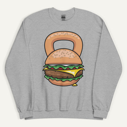 Burger Kettlebell Design Sweatshirt