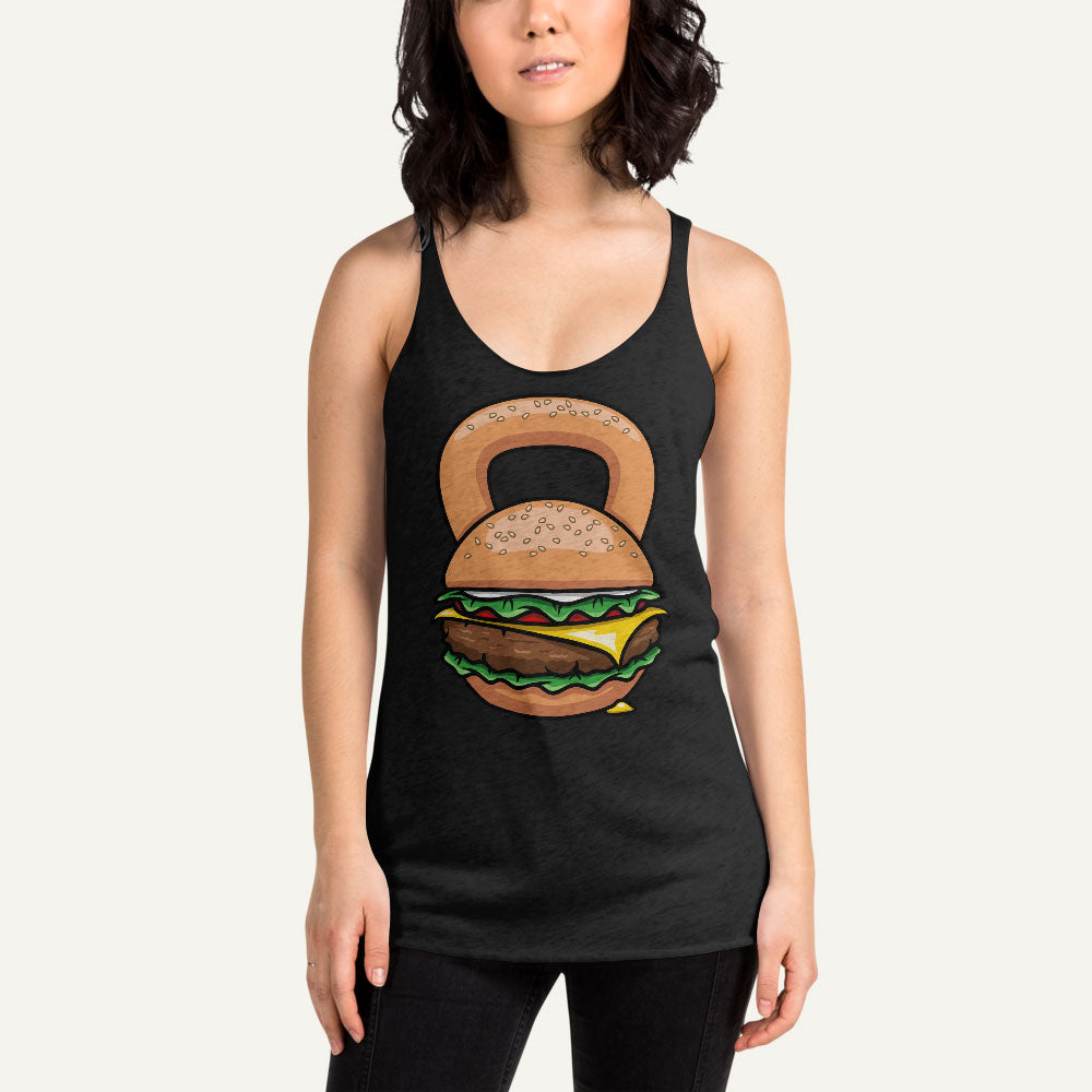Burger Kettlebell Design Women’s Tank Top