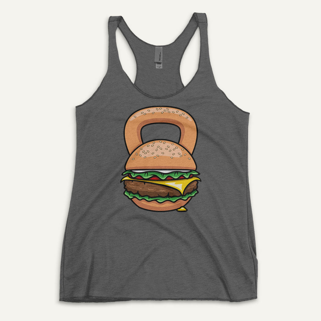 Burger Kettlebell Design Women’s Tank Top