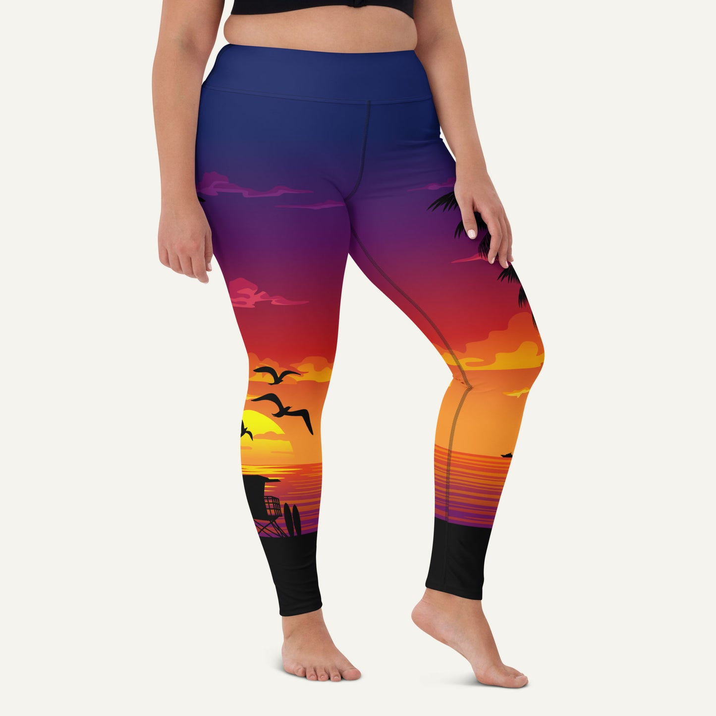 California Sunset High-Waisted Leggings