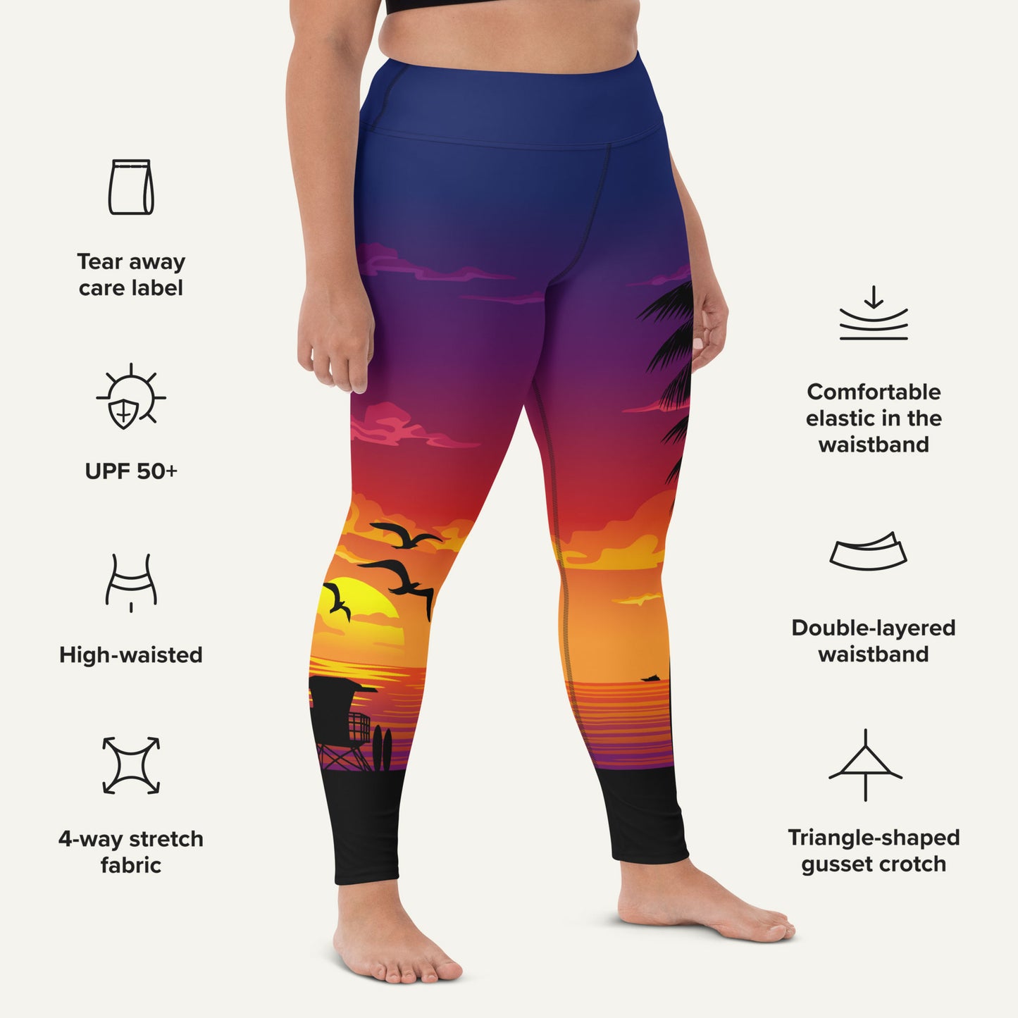 California Sunset High-Waisted Leggings