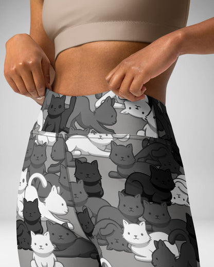 Urban Camo Cat High-Waisted Leggings