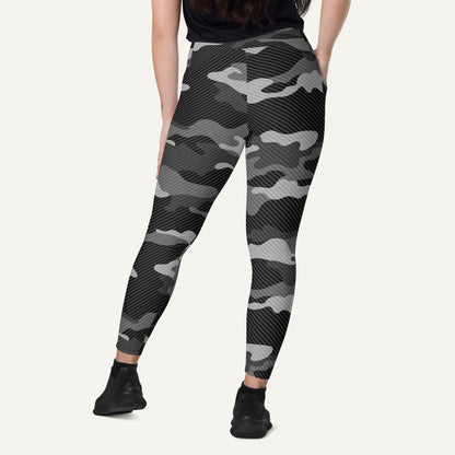 Urban Carbon Fiber Camo Crossover Pocket Leggings