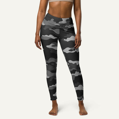 Urban Carbon Fiber Camo High-Waisted Leggings