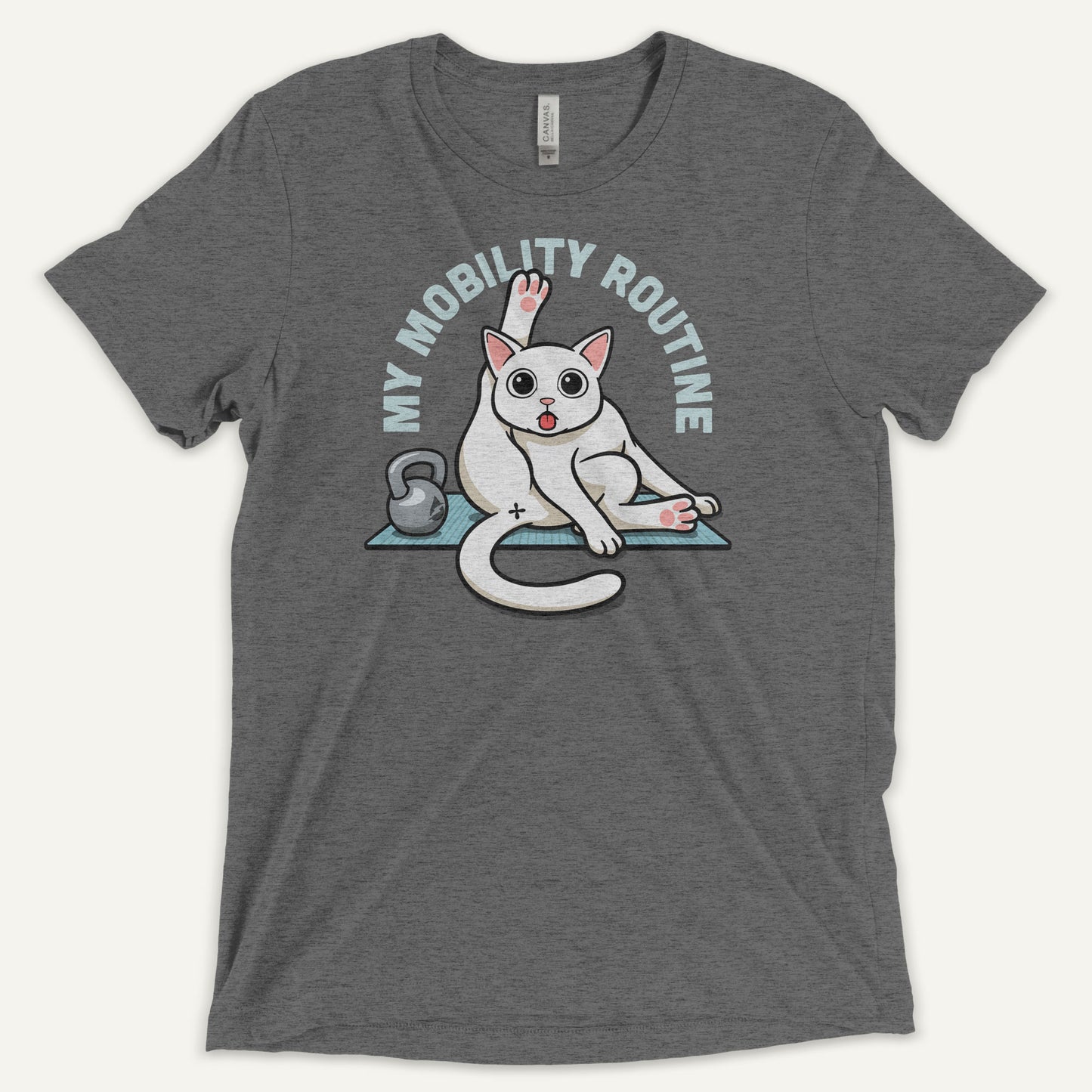 Cat Mobility Routine Men’s Triblend T-Shirt - Ministry of Sweat