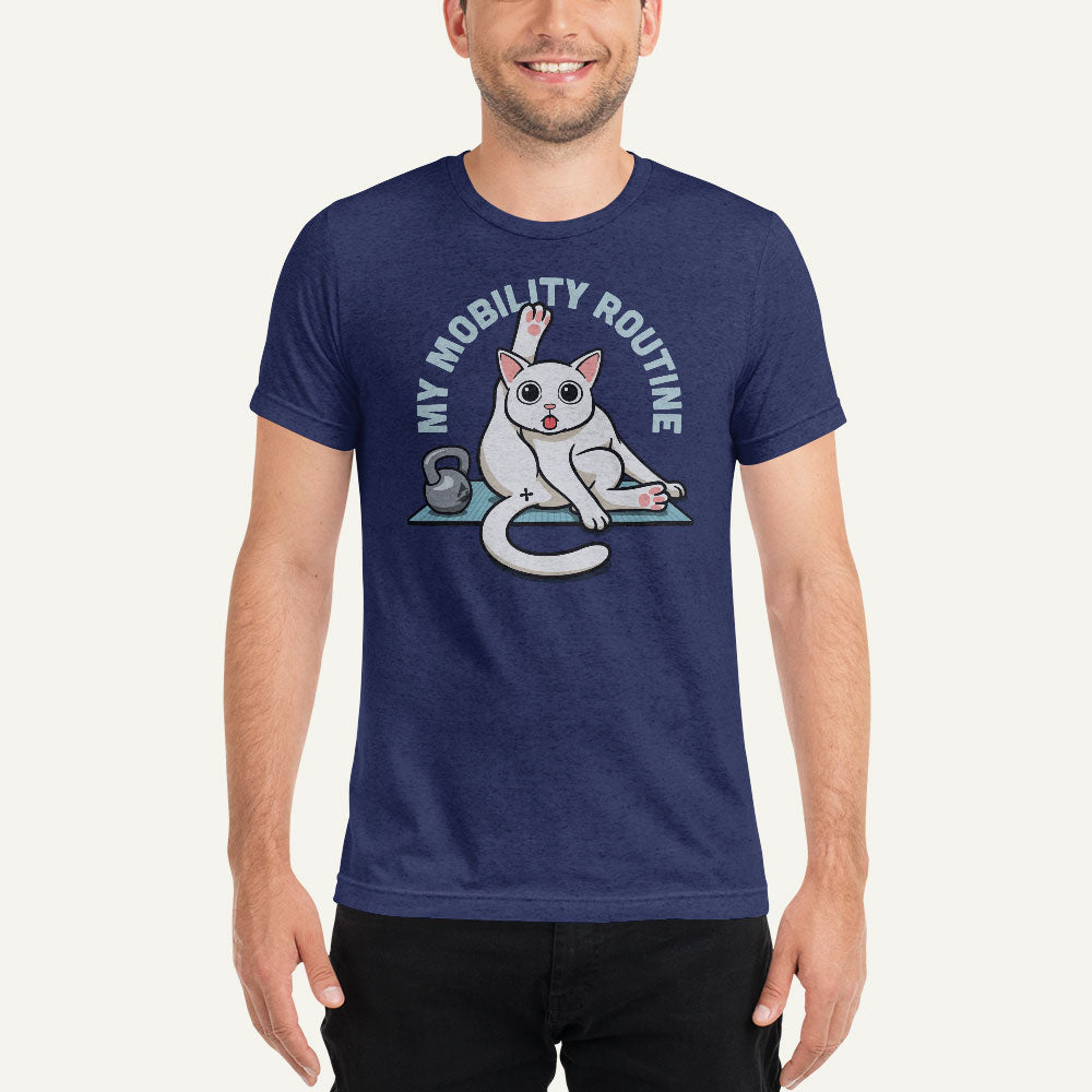 Cat Mobility Routine Men’s Triblend T-Shirt - Ministry of Sweat