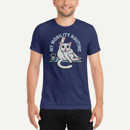 Cat Mobility Routine Men’s Triblend T-Shirt - Ministry of Sweat