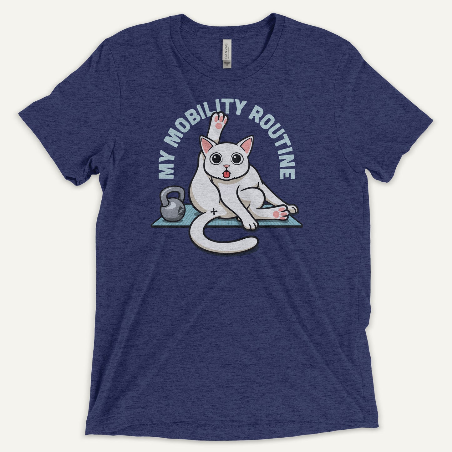Cat Mobility Routine Men’s Triblend T-Shirt - Ministry of Sweat