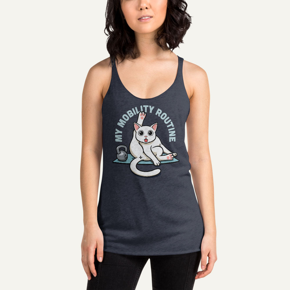 Cat Mobility Routine Women’s Racerback Tank Top - Ministry of Sweat