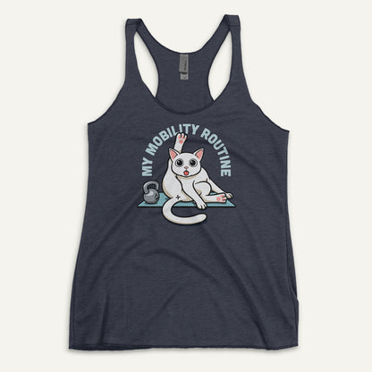 Cat Mobility Routine Women’s Racerback Tank Top - Ministry of Sweat