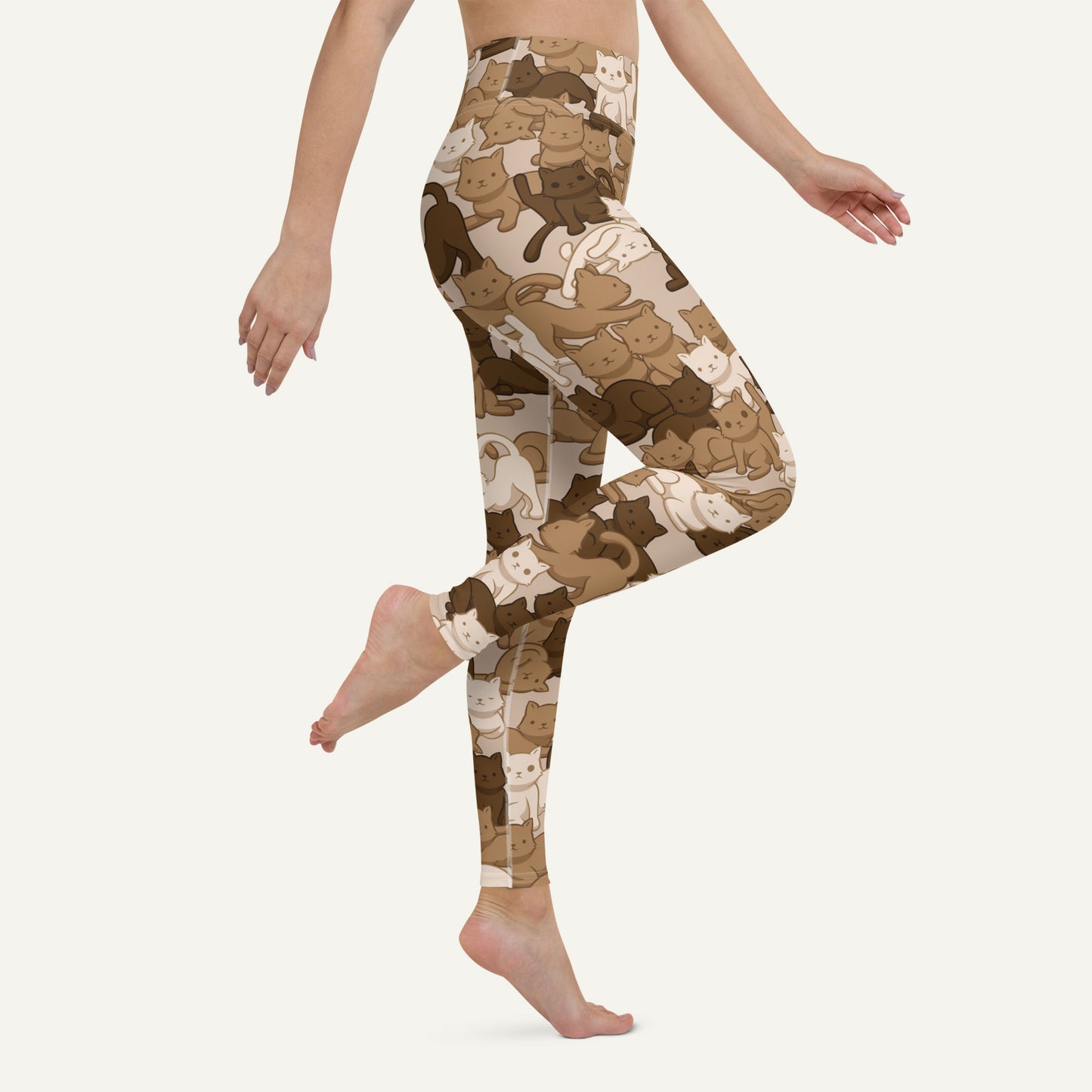 Cats Camouflage Woodland High-Waisted Crossover Leggings With Pockets –  Ministry of Sweat