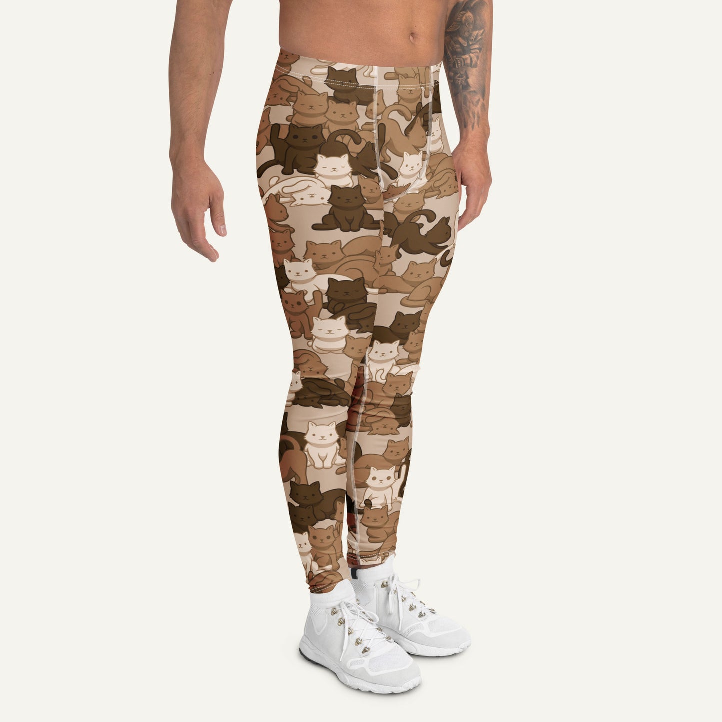 Desert Camo Cat Men's Leggings