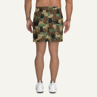 Woodland Camo Cat Athletic Shorts