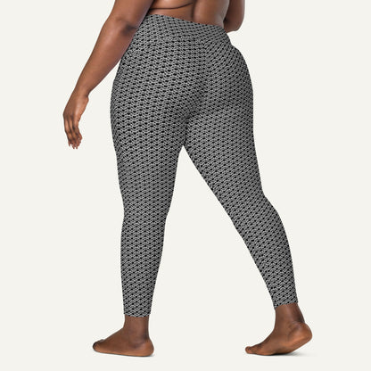 Chain Mail Crossover Leggings With Pockets