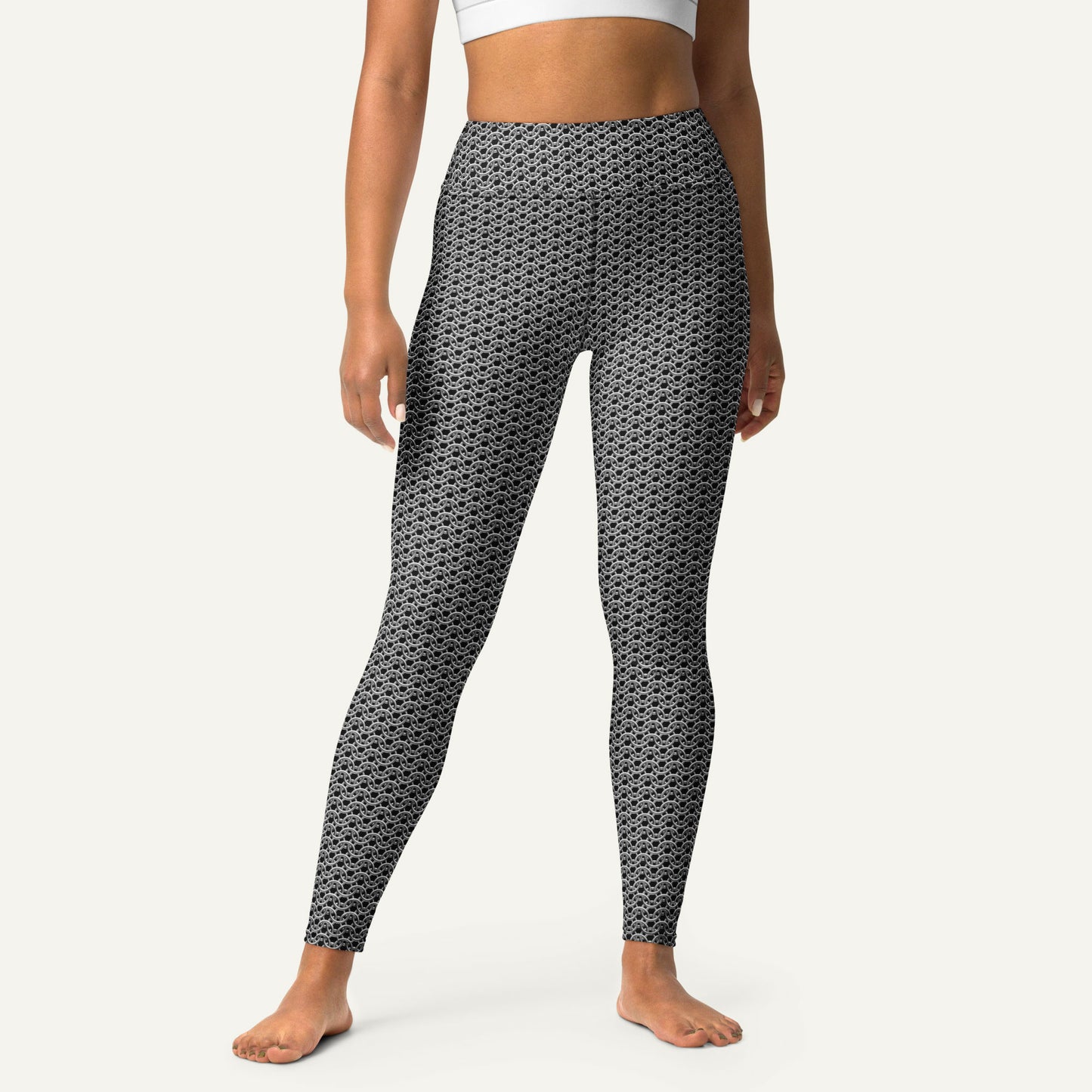 Chain Mail High-Waisted Leggings