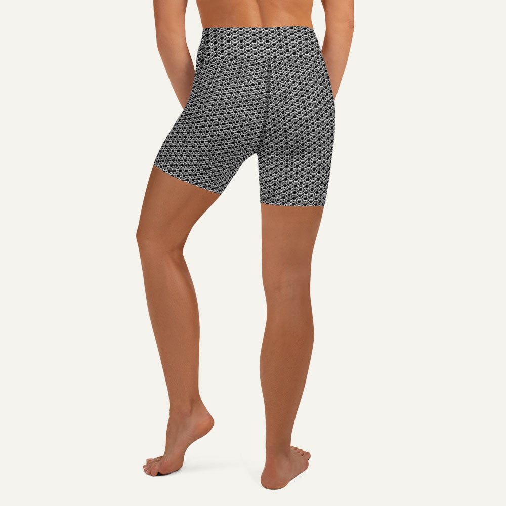 Chain Mail High-Waisted Shorts