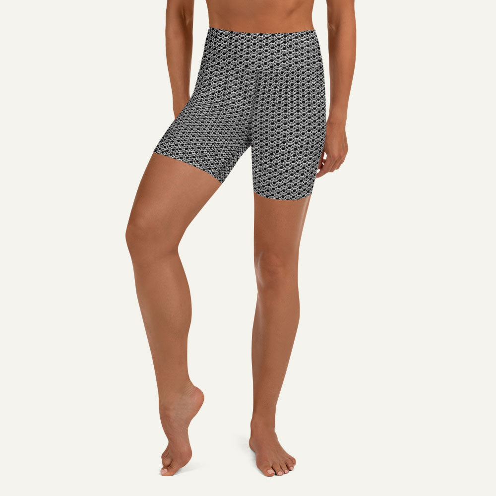 Chain Mail High-Waisted Shorts