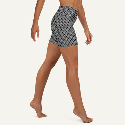 Chain Mail High-Waisted Shorts