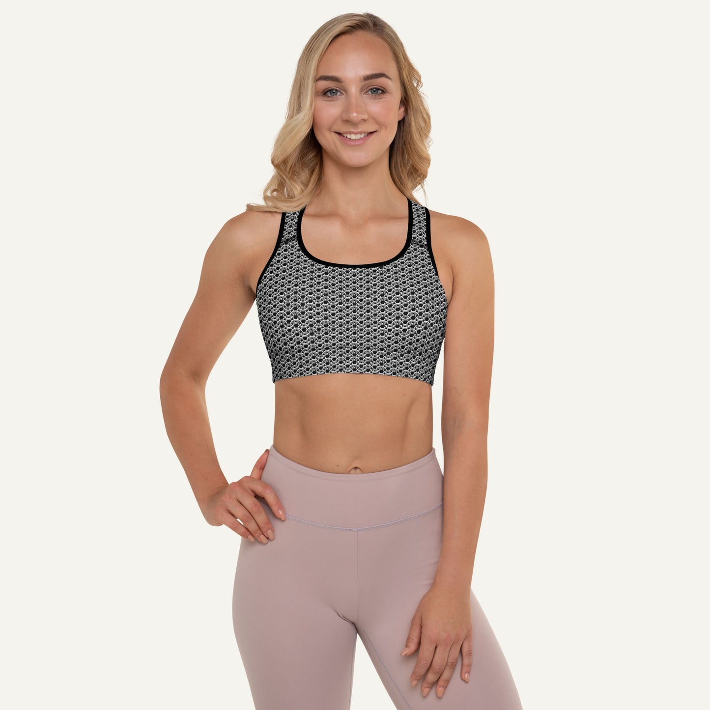 Chain Mail Padded Sports Bra