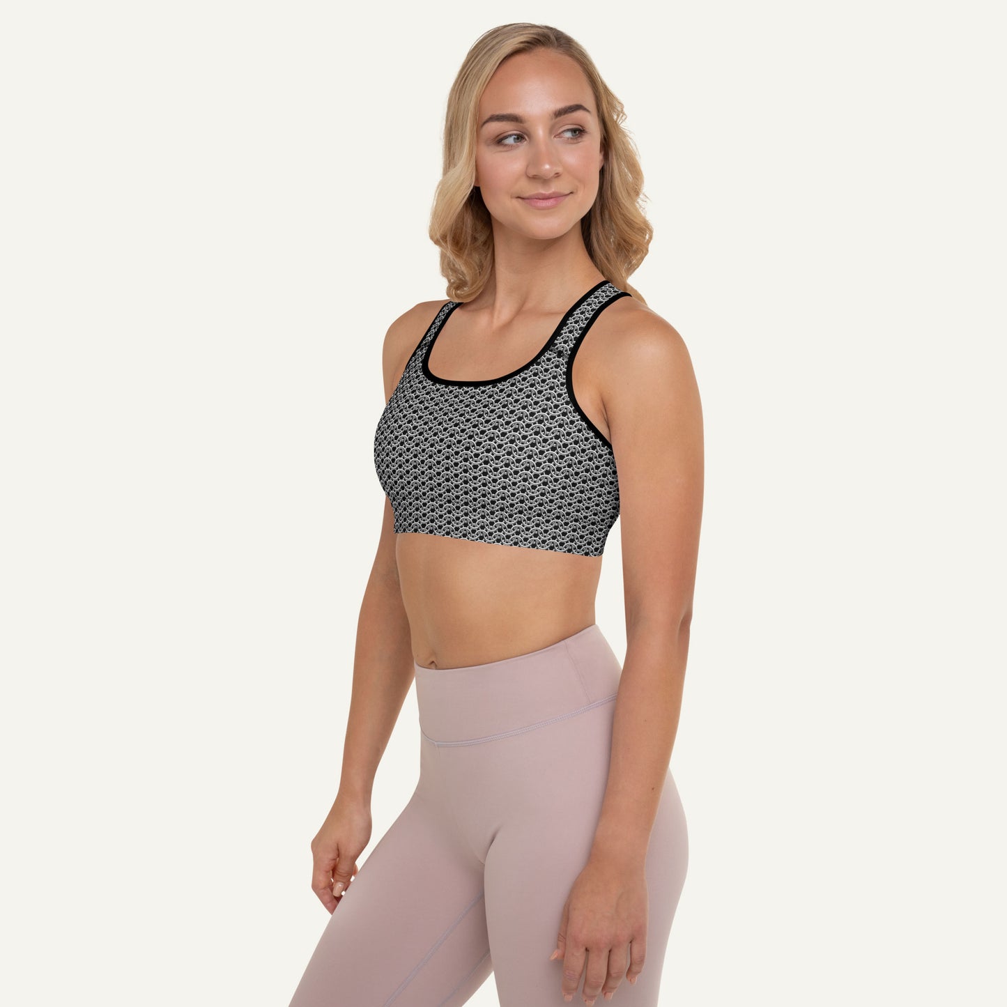 Chain Mail Padded Sports Bra