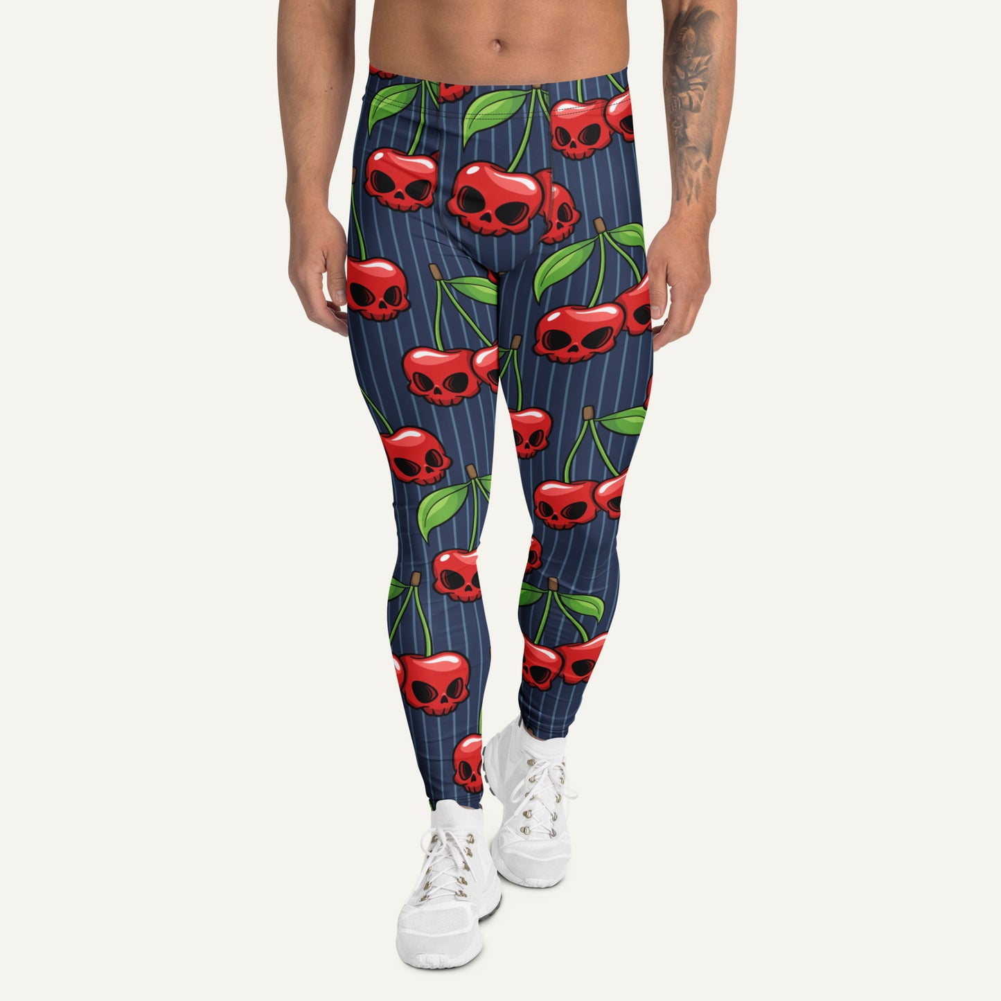 Cherry Skulls Men’s Leggings