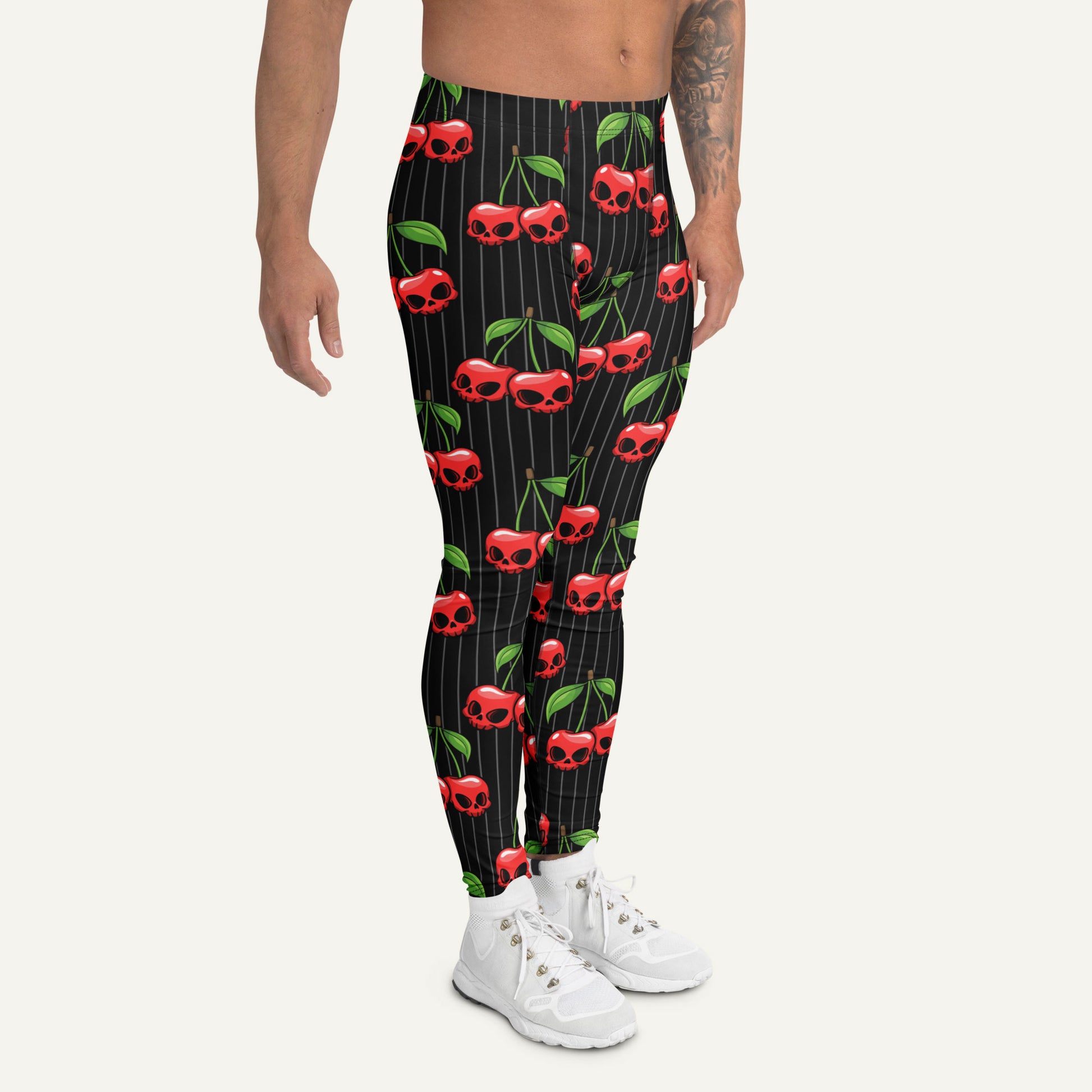 Cherry Skulls Men’s Leggings - Ministry of Sweat