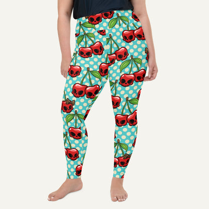 Cherry Skulls Plus Size Leggings