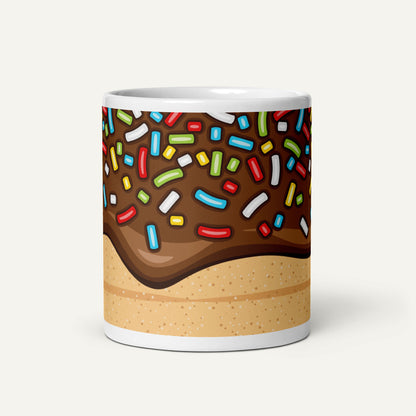 Chocolate Glazed Donut With Sprinkles Mug