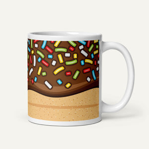 Chocolate Glazed Donut With Sprinkles Mug